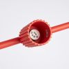 Lustres Aluminium Rouge GU10 4 Karbon