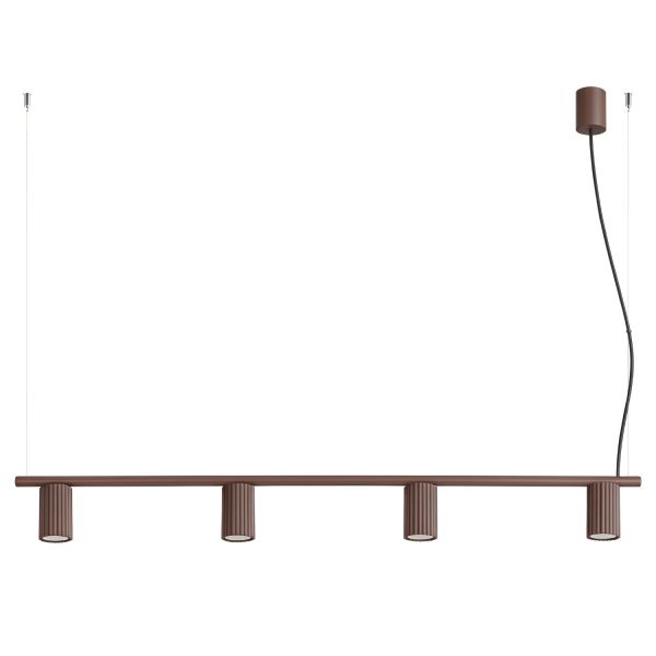 Lustres Aluminium Brun GU10 4 Karbon