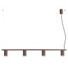 Lustres Aluminium Brun GU10 4 Karbon