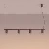 Lustres Aluminium Brun GU10 4 Karbon