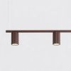 Lustres Aluminium Brun GU10 4 Karbon