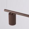 Lustres Aluminium Brun GU10 4 Karbon