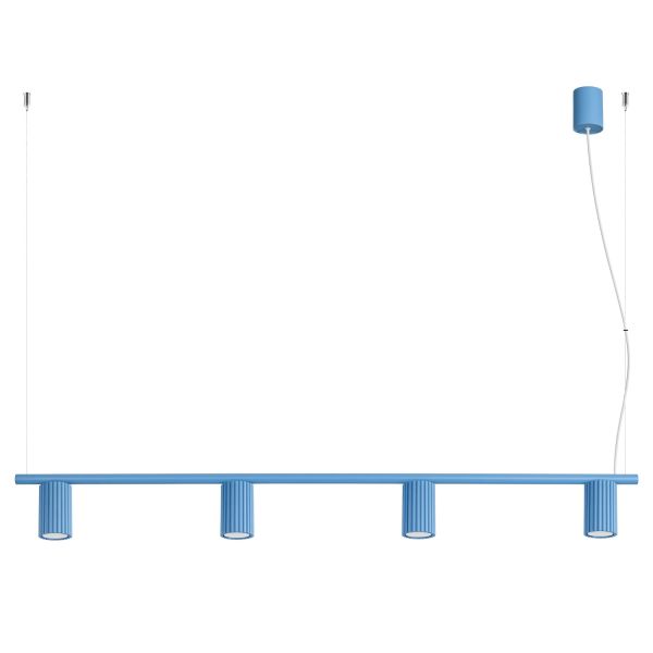 Lustres Aluminium Bleu GU10 4 Karbon