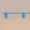 Lustres Aluminium Bleu GU10 4 Karbon