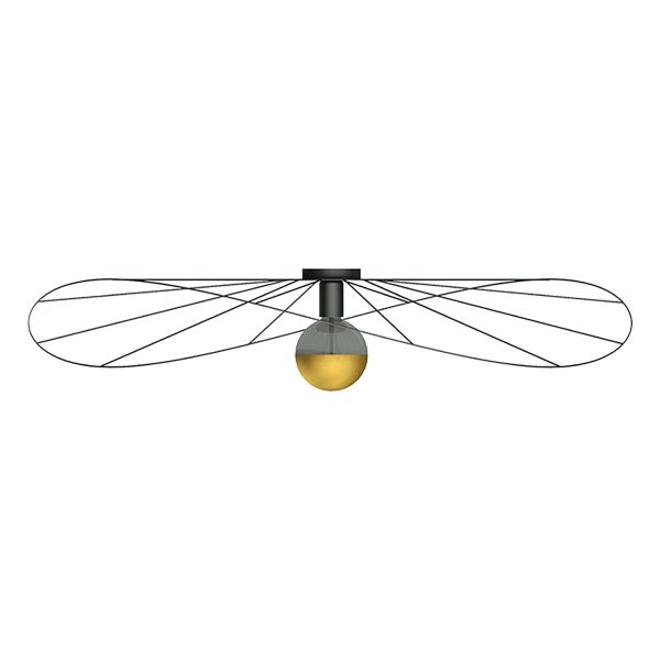Plafonniers Acier Noir E27 1 Eskola