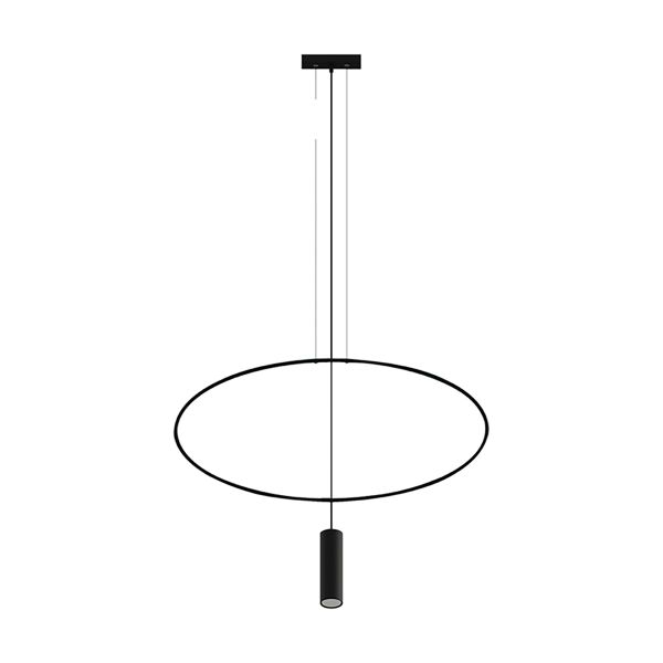 Suspensions Acier Noir GU10 1 Holar