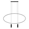 Suspensions Acier Noir GU10 2 Holar