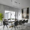 Suspensions Acier Noir GU10 1 Rana