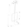 Suspensions Acier Noir GU10 1 Rana