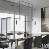 Suspensions Acier Noir GU10 2 Rana