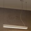 Suspensions Aluminium Blanc LED 1 Pinne