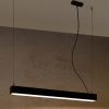 Suspensions Aluminium Noir LED 1 Pinne