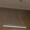 Suspensions Aluminium Gris LED 1 Pinne