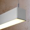 Suspensions Aluminium Gris LED 1 Pinne
