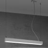 Suspensions Aluminium Blanc LED 1 Pinne