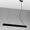 Suspensions Aluminium Noir LED 1 Pinne