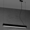 Suspensions Aluminium Noir LED 1 Pinne