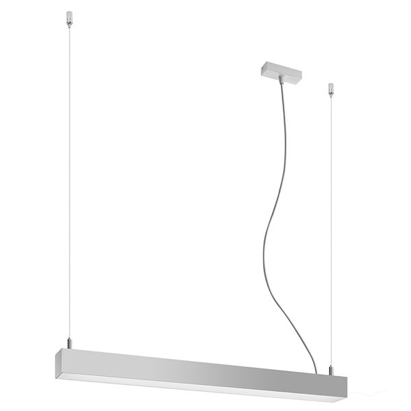 Suspensions Aluminium Gris LED 1 Pinne