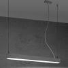 Suspensions Aluminium Gris LED 1 Pinne