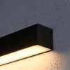 Appliques murales Aluminium Noir LED 1 Pinne