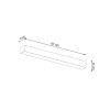 Appliques murales Aluminium Gris LED 1 Pinne