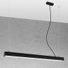 Suspensions Aluminium Noir LED 1 Pinne