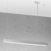 Suspensions Aluminium Gris LED 1 Pinne