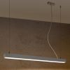 Suspensions Aluminium Gris LED 1 Pinne