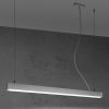 Suspensions Aluminium Blanc LED 1 Pinne