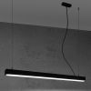 Suspensions Aluminium Noir LED 1 Pinne