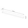 Appliques murales Aluminium Blanc LED 1 Pinne