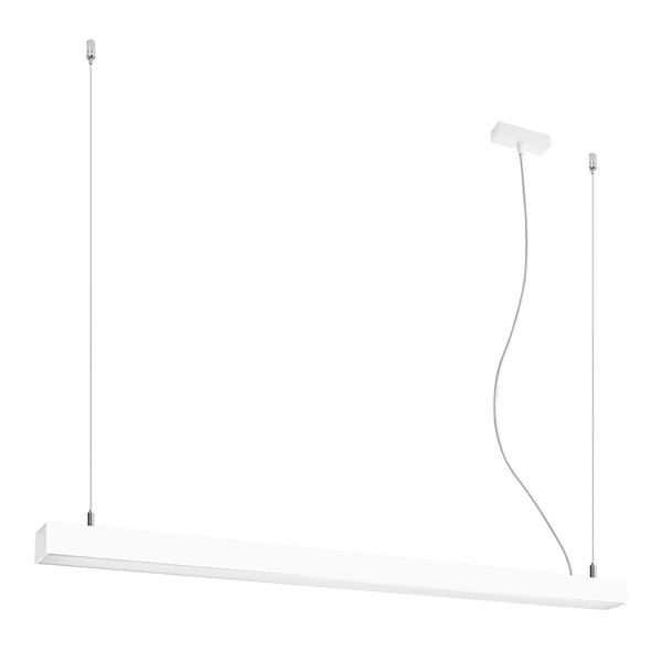 Suspensions Aluminium Blanc LED 1 Pinne