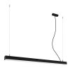 Suspensions Aluminium Noir LED 1 Pinne