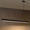 Suspensions Aluminium Noir LED 1 Pinne
