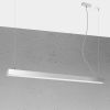 Suspensions Aluminium Gris LED 1 Pinne