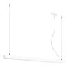 Suspensions Aluminium Blanc LED 1 Pinne