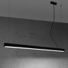 Suspensions Aluminium Noir LED 1 Pinne