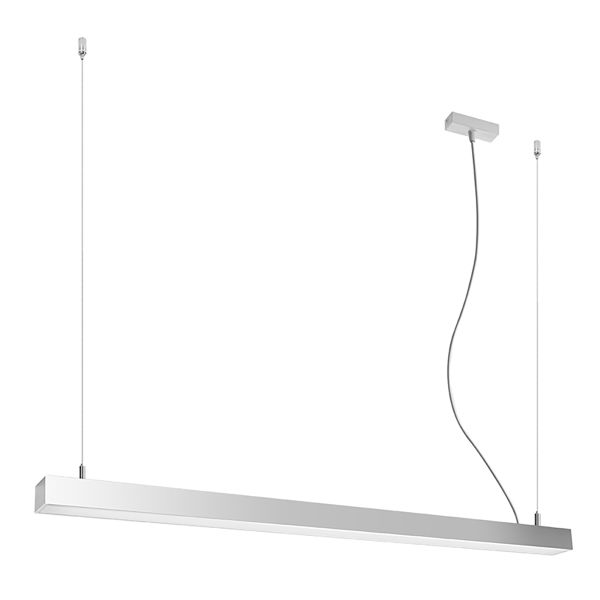 Suspensions Aluminium Gris LED 1 Pinne