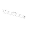 Appliques murales Aluminium Blanc LED 1 Pinne