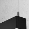 Suspensions Aluminium Noir LED 1 Pinne