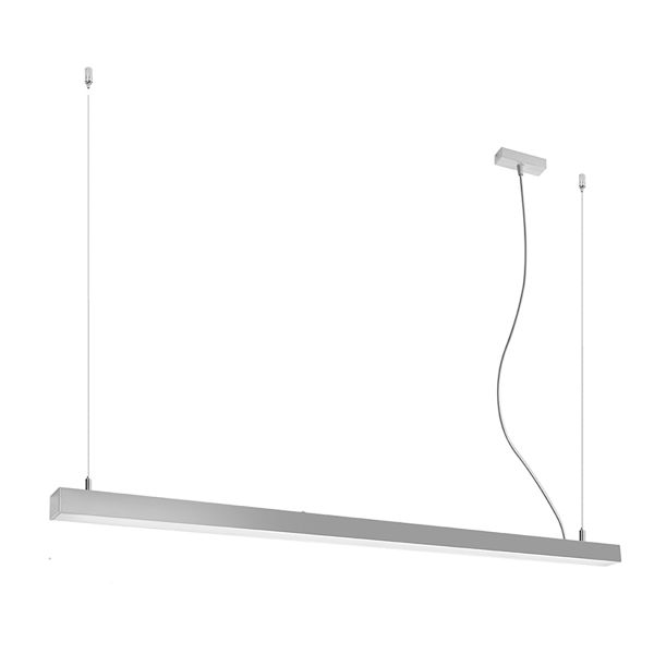 Suspensions Aluminium Gris LED 1 Pinne