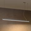 Suspensions Aluminium Gris LED 1 Pinne
