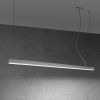Suspensions Aluminium Blanc LED 1 Pinne