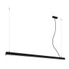 Suspensions Aluminium Noir LED 1 Pinne