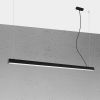 Suspensions Aluminium Noir LED 1 Pinne