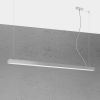 Suspensions Aluminium Gris LED 1 Pinne