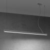 Suspensions Aluminium Gris LED 1 Pinne
