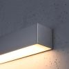 Appliques murales Aluminium Gris LED 1 Pinne