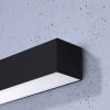 Appliques murales Aluminium Noir LED 1 Pinne