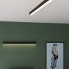 Plafonniers Aluminium Noir LED 1 Pinne